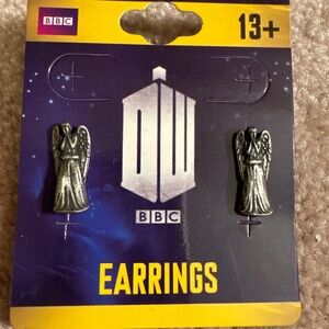 Crying Angel Stud Earrings